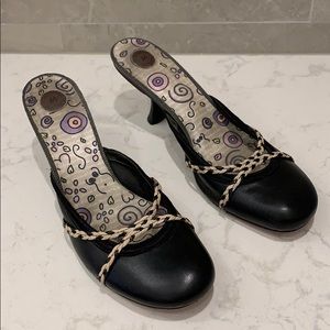 Morenatum Designer Black Tan Heels Shoes Pumps 10